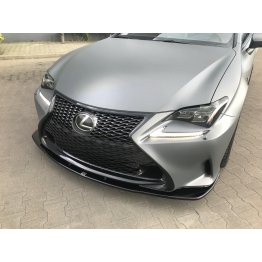 Накладка сплиттер на передний бампер на Lexus RC